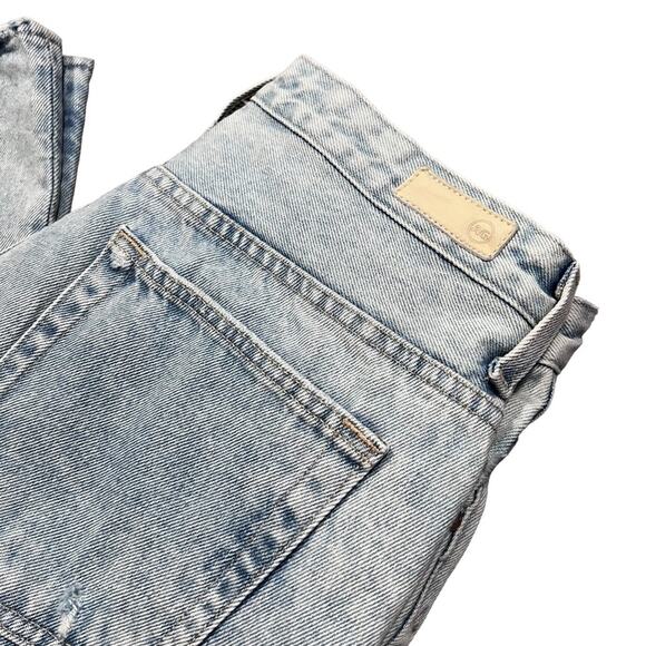 AG Adriano Goldschmied Rhett Aflame Vintage High Rise Straight Crop Jeans 32R - Picture 4 of 16